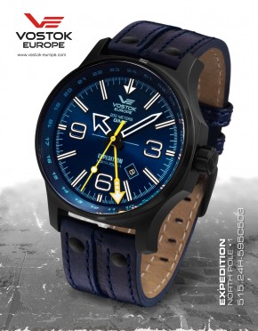 pnske hodinky Vostok - Europe  EXPEDITION Dual Time 515.24H/595C503