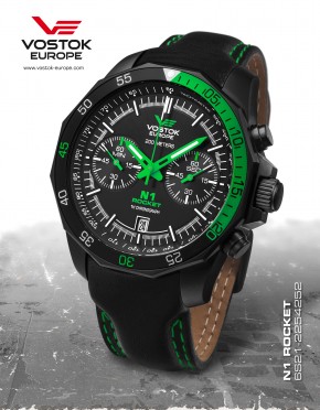 pnske hodinky Vostok-Europe N-1 ROCKET chrono line  6S21/2254252
