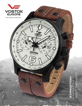 pnske hodinky Vostok - Europe  EXPEDITION chrono line 6S21/5954200