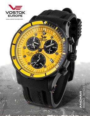 pnske hodinky Vostok-Europe ANCHAR Submarine chrono line  6S30/5104185