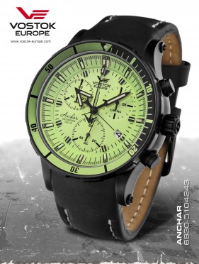 pnske hodinky Vostok-Europe ANCHAR Submarine chrono line  6S30/5104243