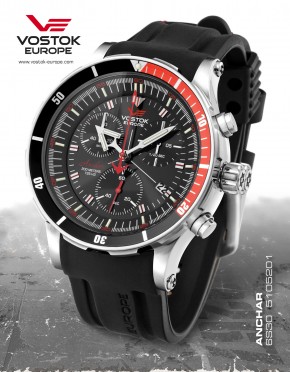 pnske hodinky Vostok-Europe ANCHAR Submarine chrono line  6S30/5105201