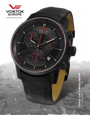 pnske hodinky Vostok - Europe  GAZ-14 Limouzine chrono tritium 6S30/5654176