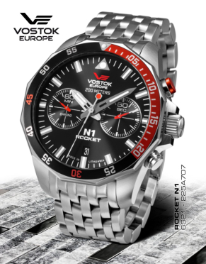 pnske hodinky Vostok-Europe N-1 ROCKET chrono line 6S21-225A707