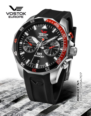 pnske hodinky Vostok-Europe N-1 ROCKET chrono line 6S21-225A707