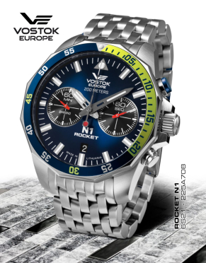 pnske hodinky Vostok-Europe N-1 ROCKET chrono line 6S21-225A708B