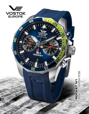 pnske hodinky Vostok-Europe N-1 ROCKET chrono line 6S21-225A708S