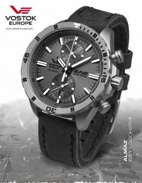 pnske hodinky Vostok-Europe ALMAZ titanium line 6S11/320H264