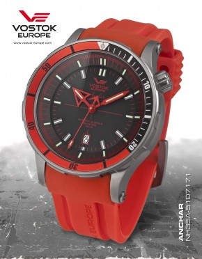 pnske hodinky Vostok-Europe ANCHAR Submarine titanium line  NH35A/5107171