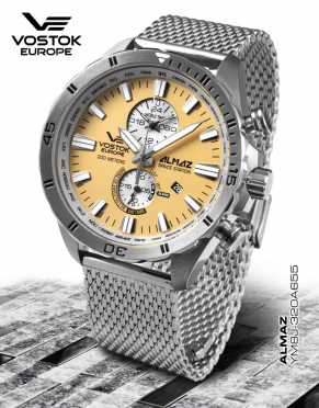 pnske hodinky Vostok-Europe ALMAZ multifunctional line YM8J-320A655