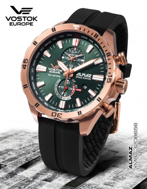 pnske hodinky Vostok-Europe ALMAZ multifunctional line YM8J-320B656S